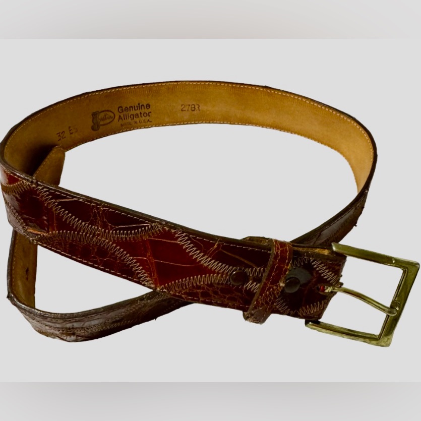 Genuine Alligator Leather Belt